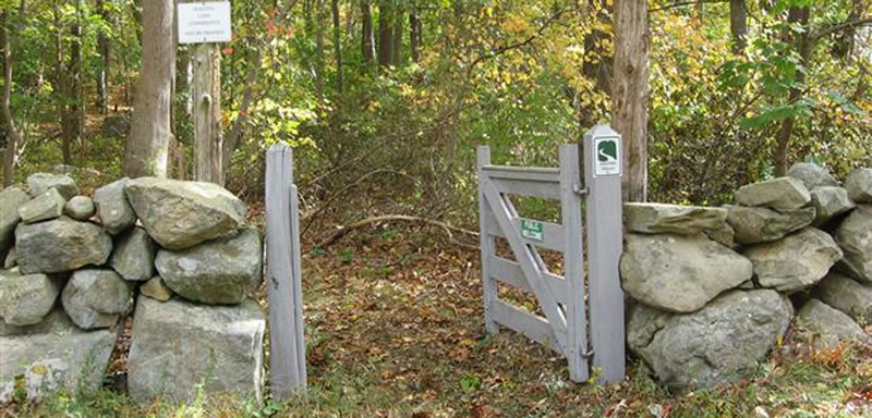 Towns End Preserve entrance