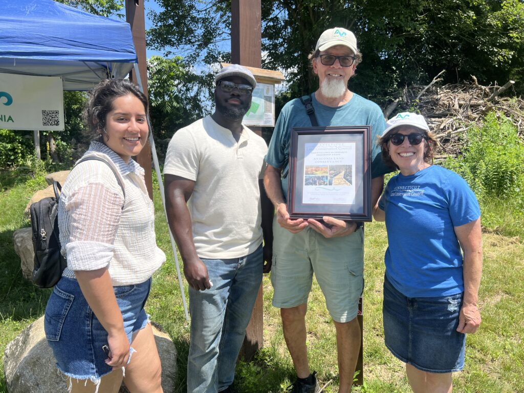 Emely Ricci, Sandy Breslin Conservation fellow, CLCC; Yaw Owes Darko; senior project specialist, CLCC; Dennis Main, Amy Blaymore Paterson, Executive Director CLCC