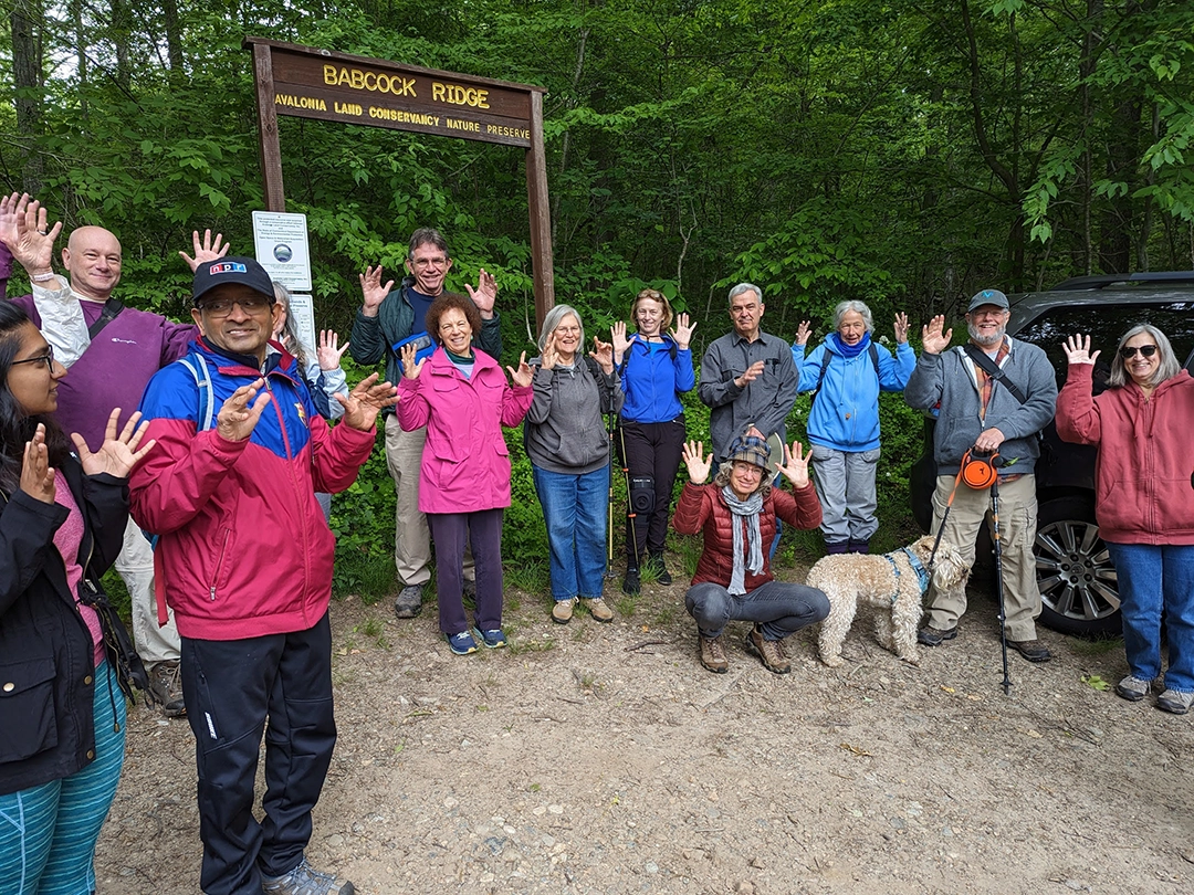 Silent Deaf Applause At 2023 CT Trails Day Walk