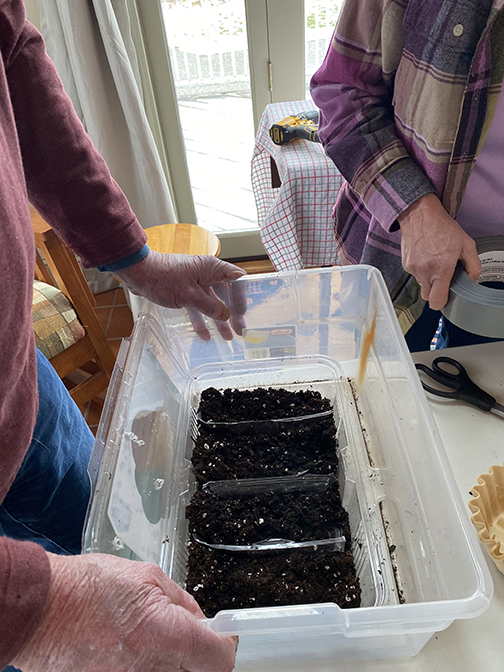 Sowing Party with Groton Town Committee